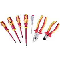 Hilka Tools VDE Electricians Screwdriver And Pliers Set 7 Piece