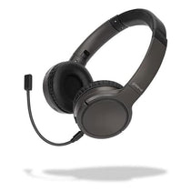 Groov-e Connect Wireless Headphones With Detachable Boom Microphone Black
