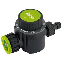 Draper Mechanical Water Timer Single Outlet 10.7x6.5x19.5 cm Black