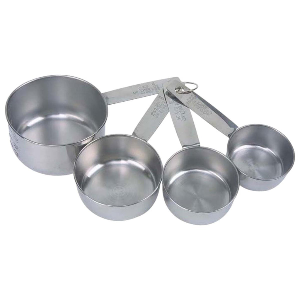Dexam Faringdon Set of 4 Stainless Steel Measuring Cups 60 80 125 250ml Silver
