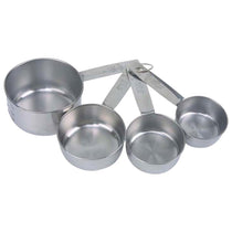 Dexam Faringdon Set of 4 Stainless Steel Measuring Cups 60 80 125 250ml Silver