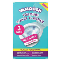 Vamoosh Foaming Toilet Cleaner 3 Sachets Bleach For Stains Limescale Odours