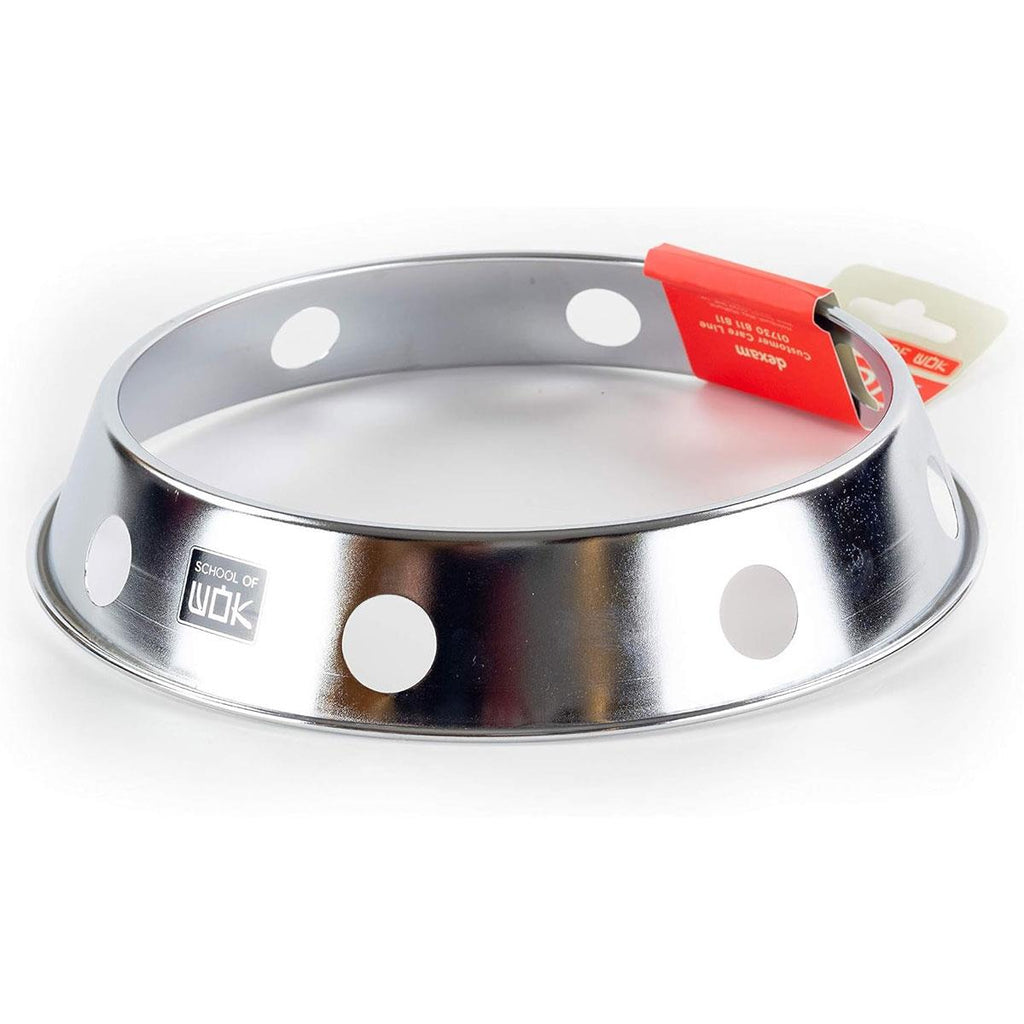 School of Wok 10'/25cm Stainless Steel Wok Ring Round Bottom Wok Silver
