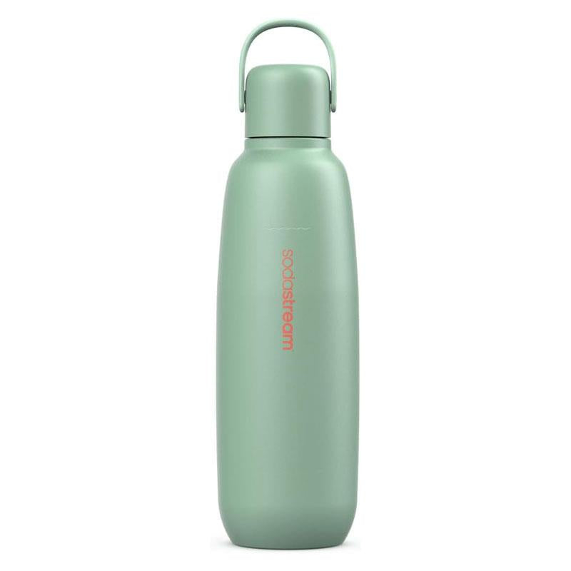 SodaStream Fizz & Go Cool Stainless Steel Double Insulated Carbonated Drinks Bottle 0.9 Litre Mint Green