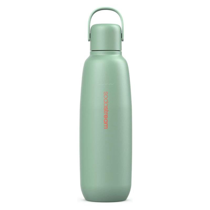 SodaStream Fizz & Go Cool Stainless Steel Double Insulated Carbonated Drinks Bottle 0.9 Litre Mint Green