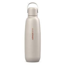 SodaStream Fizz & Go Cool Stainless Steel Double Insulated Carbonated Drinks Bottle 0.9 Litre Sand