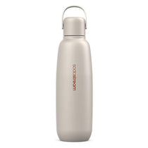 SodaStream Fizz & Go Cool Stainless Steel Double Insulated Carbonated Drinks Bottle 0.9 Litre Sand