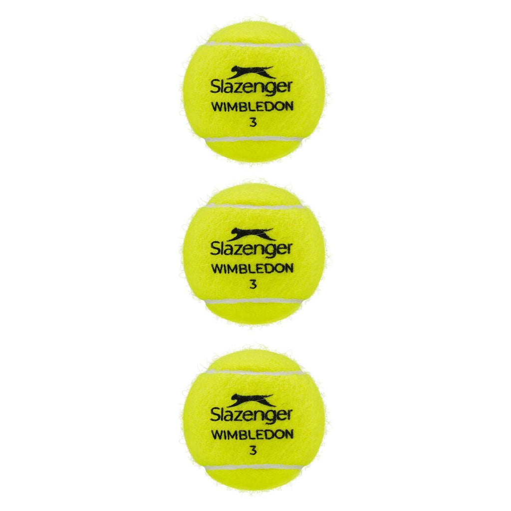 Slazenger Wimbledon Tennis Balls Tube of 3 Yellow
