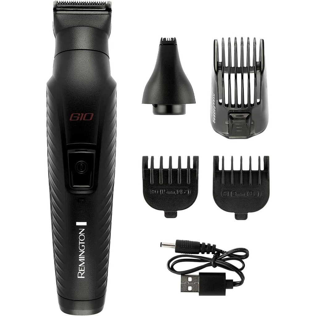 Remington 10-In-1 All-In-One Trimmer Multi-Grooming Kit 5 Attachments Black