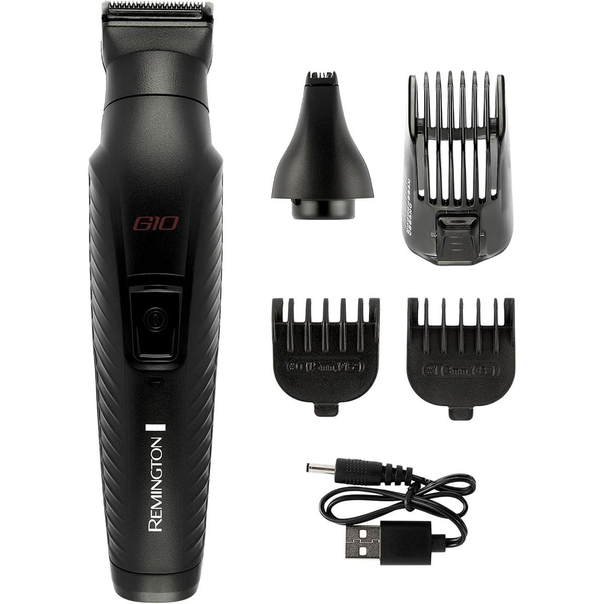 Remington 10-In-1 All-In-One Trimmer Multi-Grooming Kit 5 Attachments Black