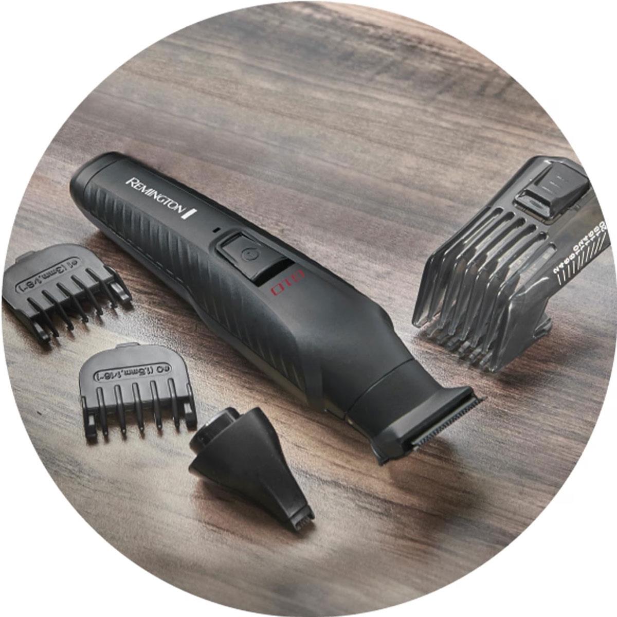 Remington 10-In-1 All-In-One Trimmer Multi-Grooming Kit 5 Attachments Black