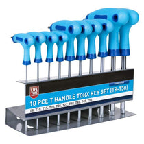Blue Spot Tools T Handle Torx Key Set (T9-T50) 10 Piece