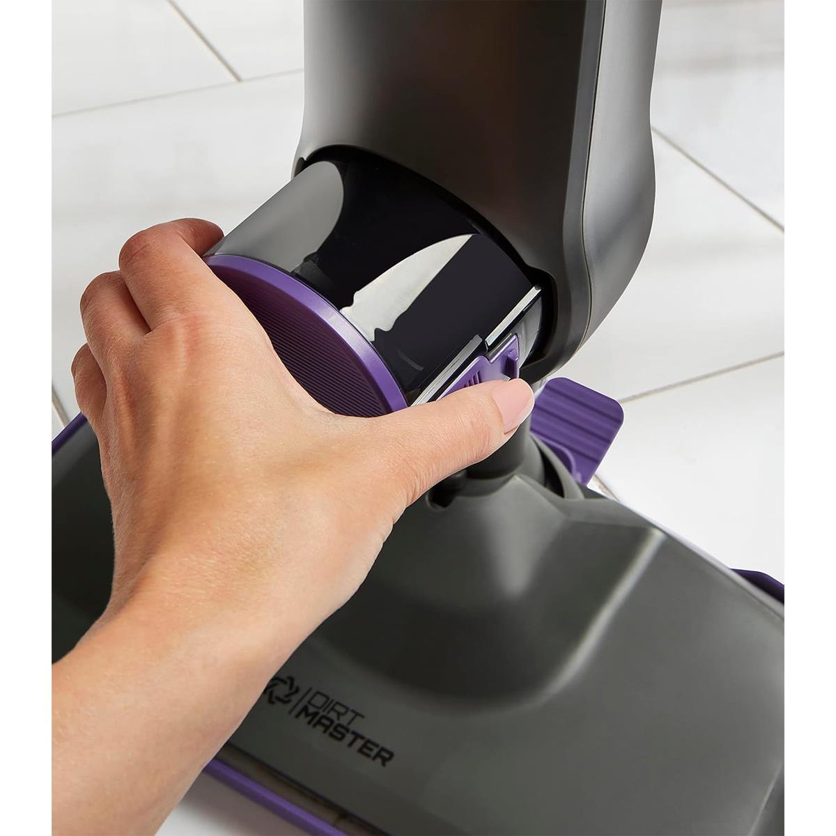 Swan Dirtmaster Multifunctional Steam Mop 1300W 330ml Capacity Water Tank Purple And Grey