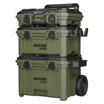 Bunker Load-Up Modular Tool Storage System 3 Tier Stackable Rolling Toolbox Set Organisers & Accessories 9 Piece