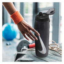 Nike Refuel Bottle Locking Lid 32Oz/946ml Anthracite/Black/Silver Iridescent