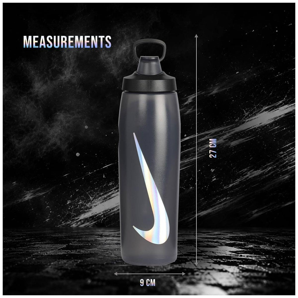 Nike Refuel Bottle Locking Lid 32Oz/946ml Anthracite/Black/Silver Iridescent