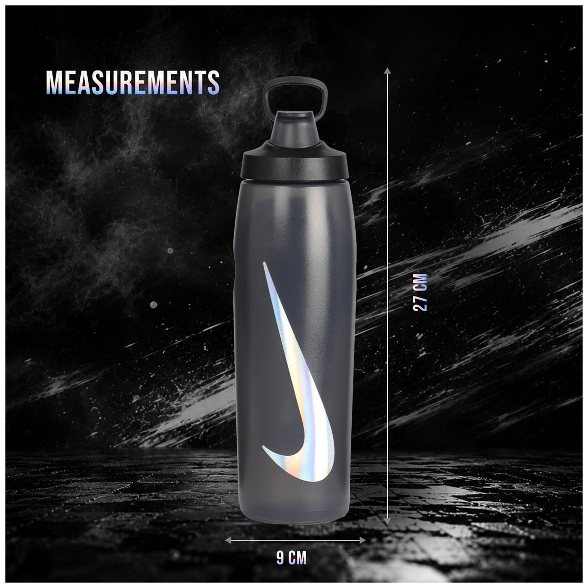 Nike Refuel Bottle Locking Lid 32Oz/946ml Anthracite/Black/Silver Iridescent