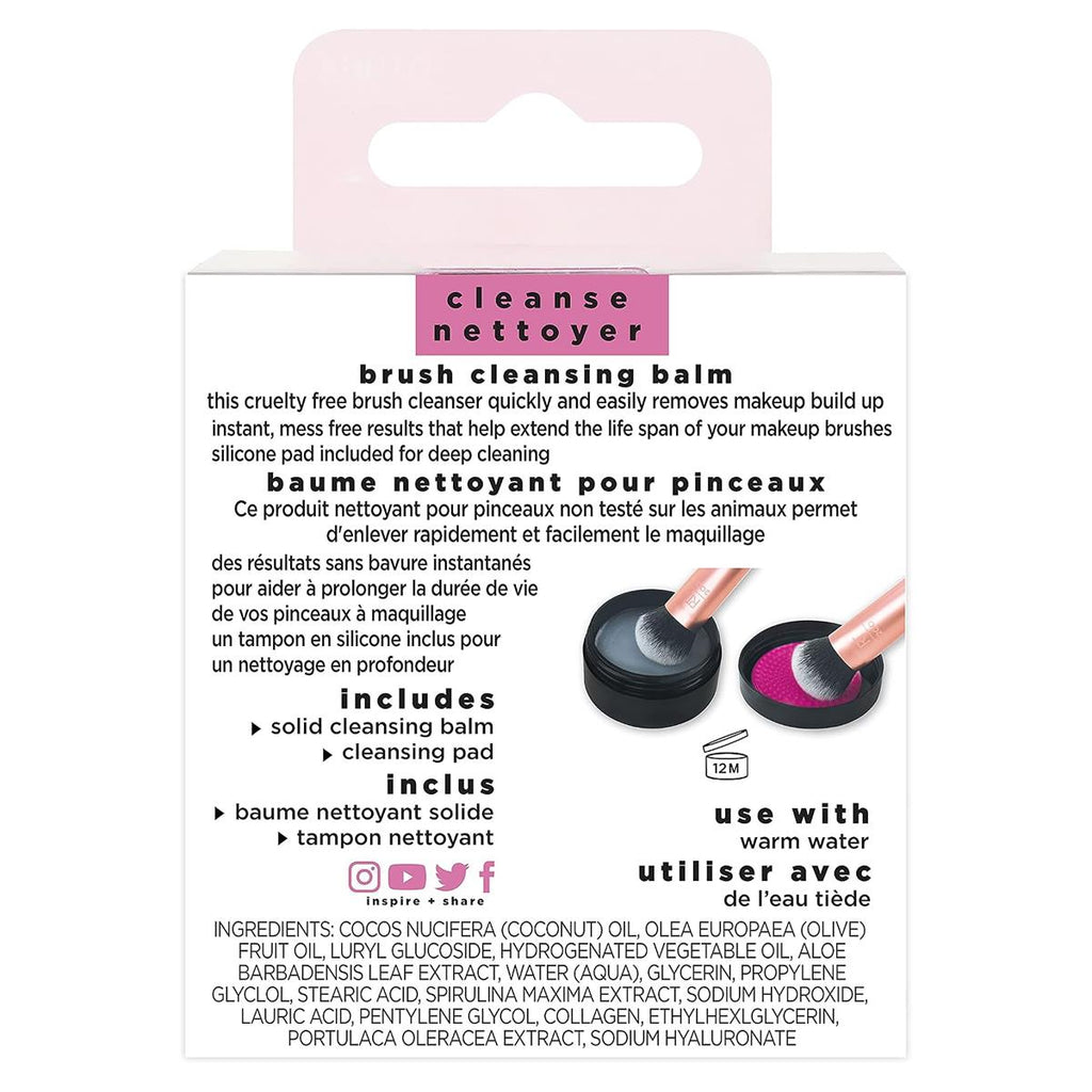 Real Techniques Brush Cleansing Balm And Cleaning Mat Pink