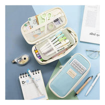 Kawaii Pencil Cases Large Capacity Pencil Bag Pouch Holder Box For Teen Students Girls - Sky Blue