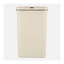 Tower Sensor Bin 50 Litres Retainer Ring Battery Operated Cream