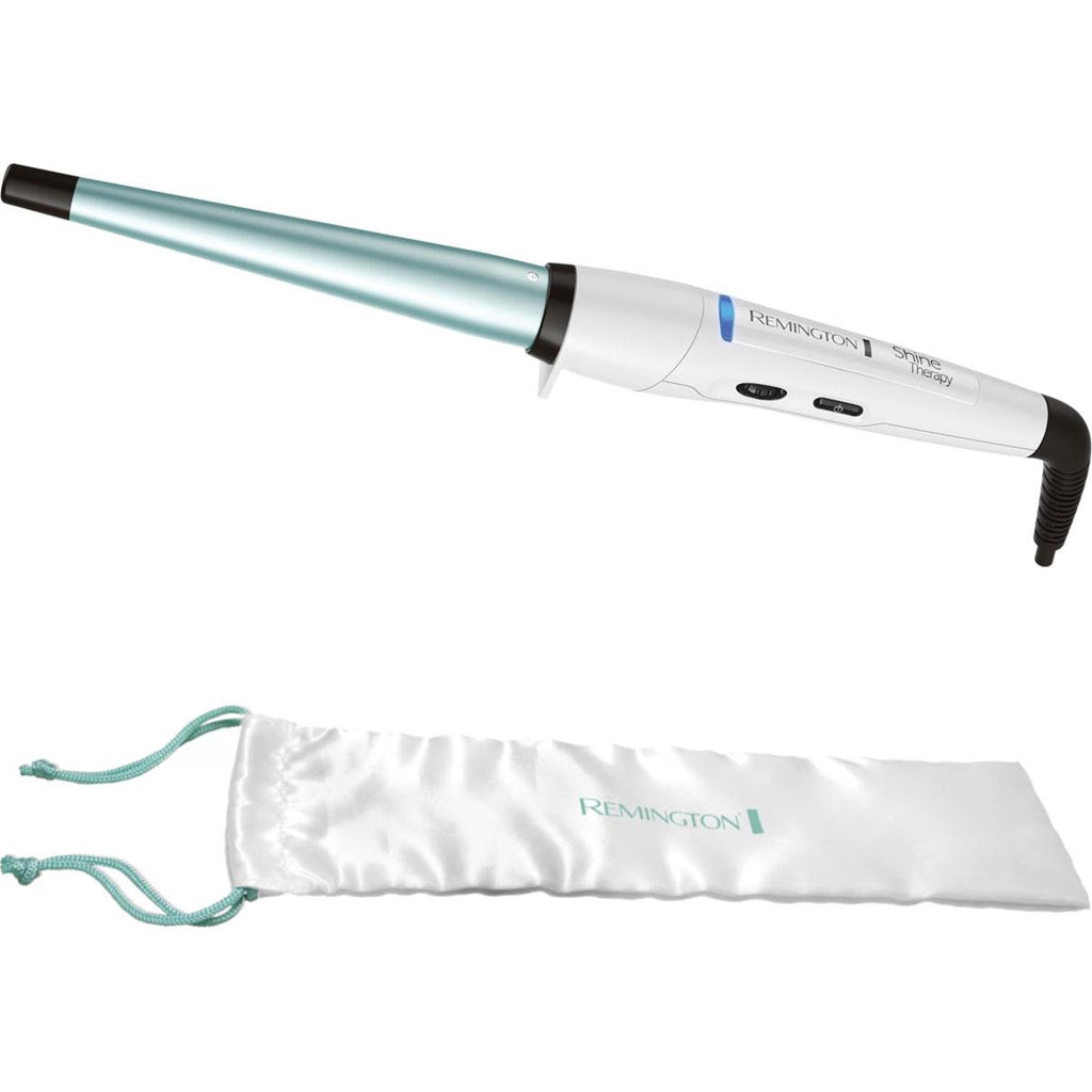 Remington Shine Therapy Hair Curling Wand Conical Barrel 13-25mm White