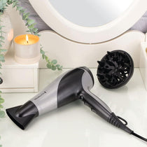 Remington Ionic Dry 2200 Hair Dryer With Diffuser & Concentrator 3 Heat 2 Speed Settings Silver