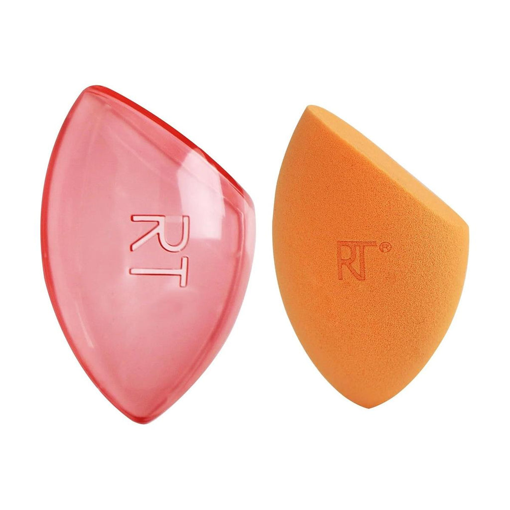 Real Techniques Miracle Complexion Sponge Makeup Blender + Travel Case Orange