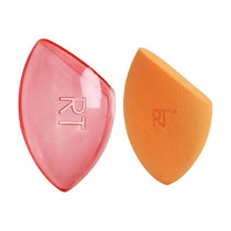 Real Techniques Miracle Complexion Sponge Makeup Blender + Travel Case Orange