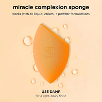 Real Techniques Miracle Complexion Sponge Makeup Blender + Travel Case Orange