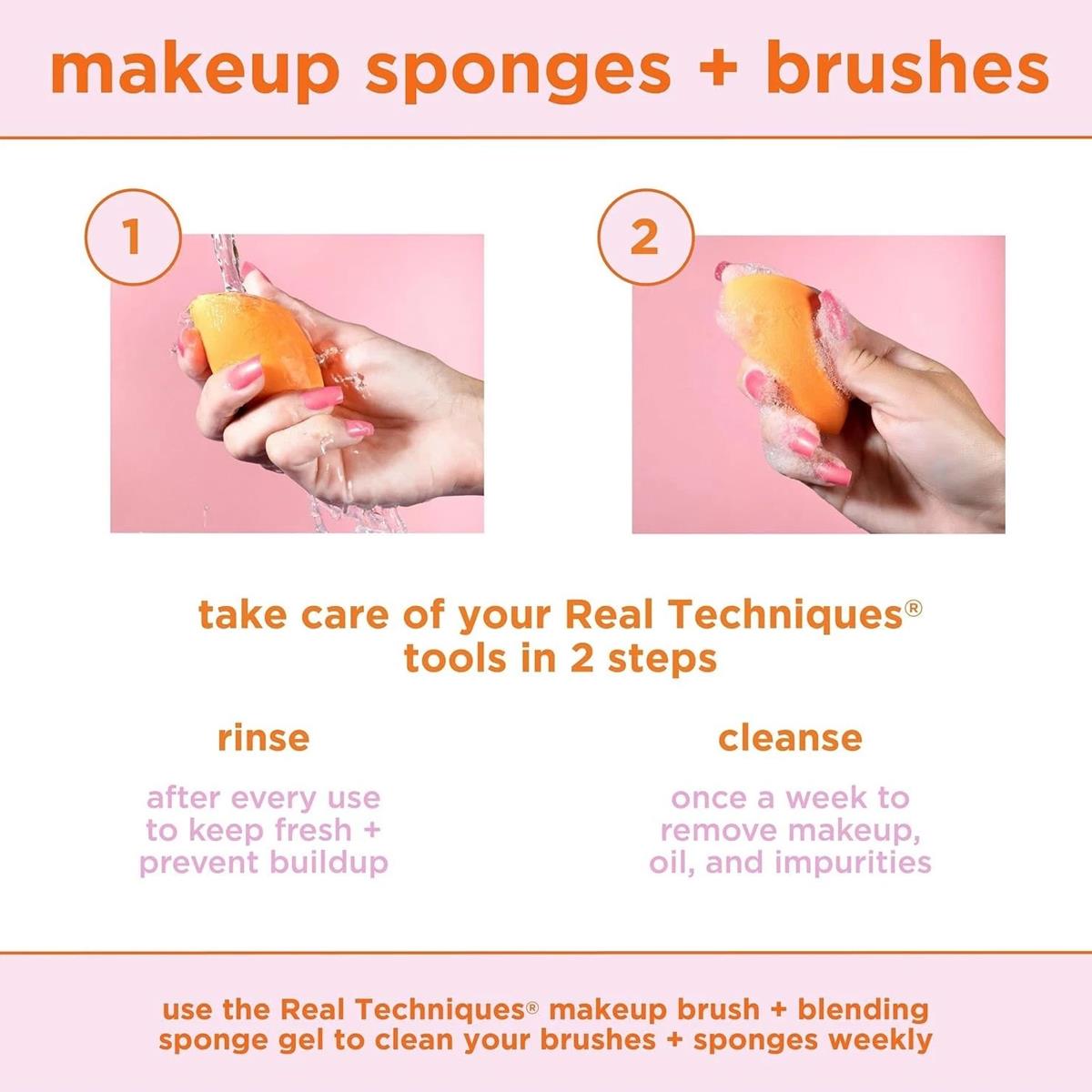 Real Techniques Miracle Powder Sponge Pink