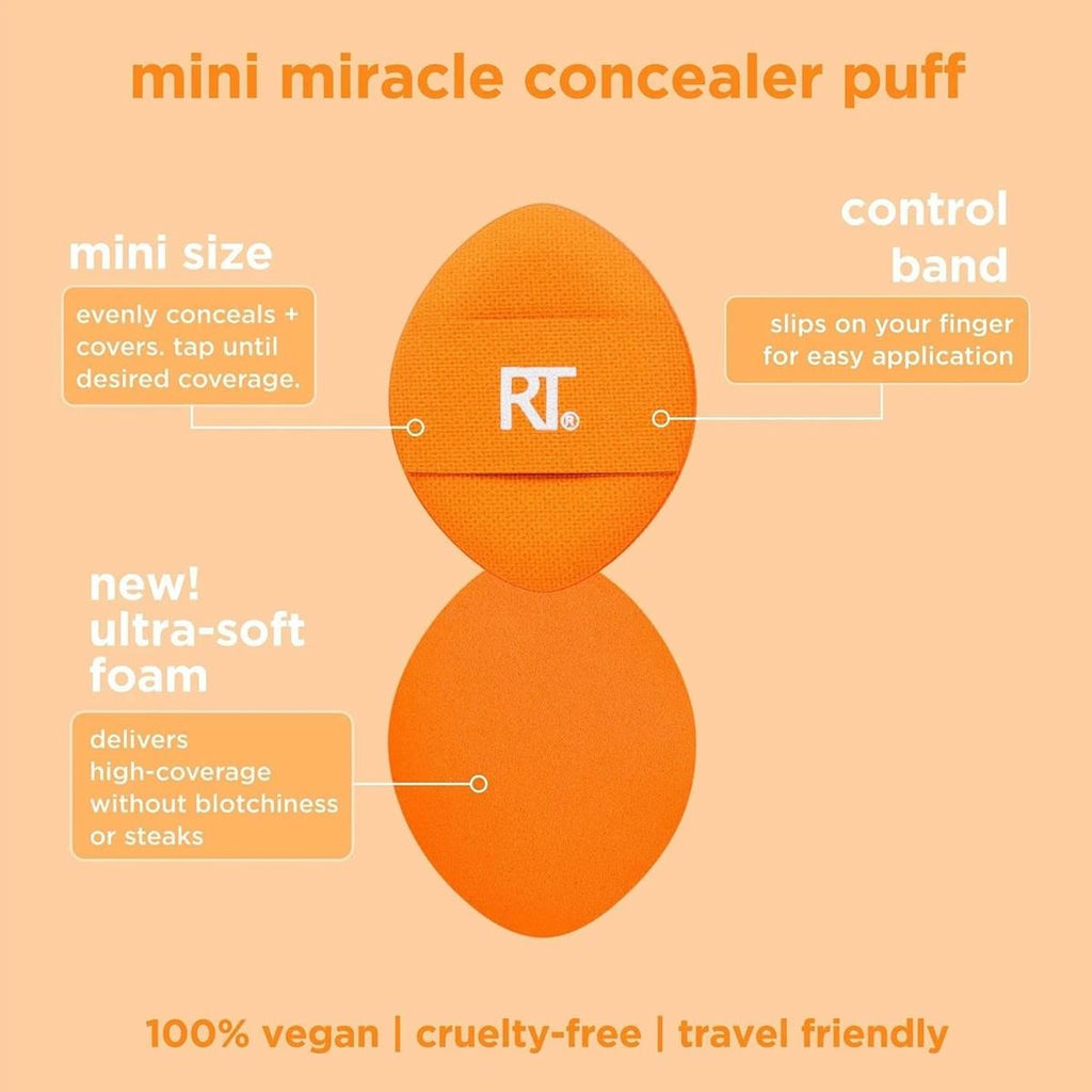 Real Techniques Mini Miracle Concealer Puff Trio Pack Orange