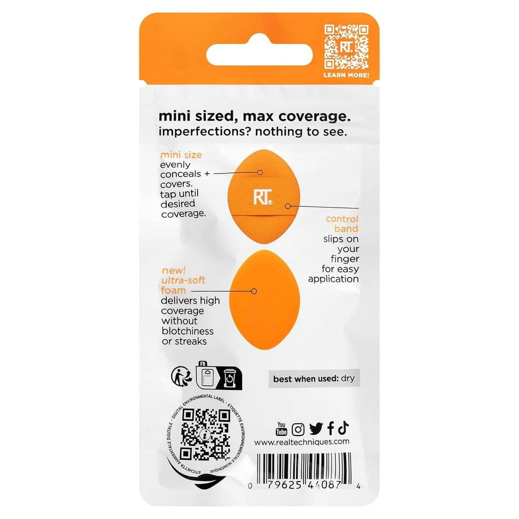 Real Techniques Mini Miracle Concealer Puff Trio Pack Orange