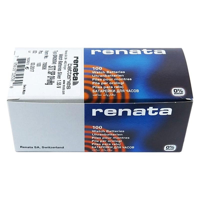Renata 371 Batteries 10 Pack Powerful 1.55V Silver Oxide Watch Batteries For Long-Lasting Performance