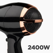 BaByliss Rose Lustre Hair Dryer 2400W 2 Speed & 3 Heat Settings Black & Rose Gold