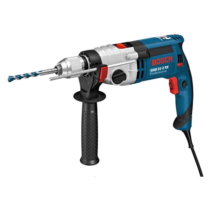 Bosch Professional GSB 21-2 RE Corded Electric Impact Drill 110V Auxiliary Handle Keyless Chuck Carrying Case