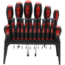 Hilka Tools Screwdriver Set 18 Piece Alloy Steel Chrome Vanadium Steel Red And Black