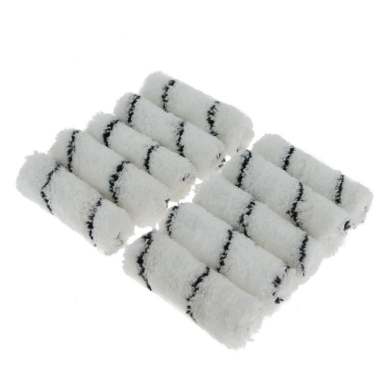 Coral Easy Coater Paint Mini Roller Cover Microfibre Sleeve Fabric 4 Inch 10 Piece Pack Set