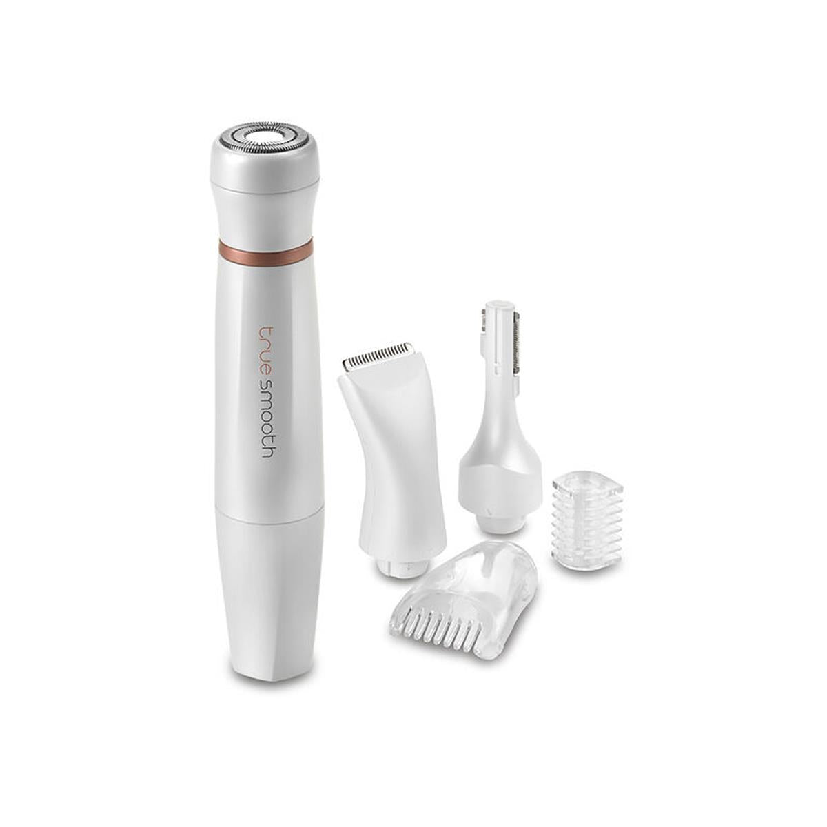 BaByliss TrueSmooth All-In-One Beauty Pen With Eyebrow Trimmer 3 Cutting Heads White