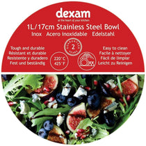 Dexam Mixing Bowl Stainless Steel 1 Litre Silver