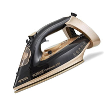 Tower Ceraglide Steam Iron Ceramic Soleplate Fast Heat-Up 3100W 265ml Water Tank Black And Gold