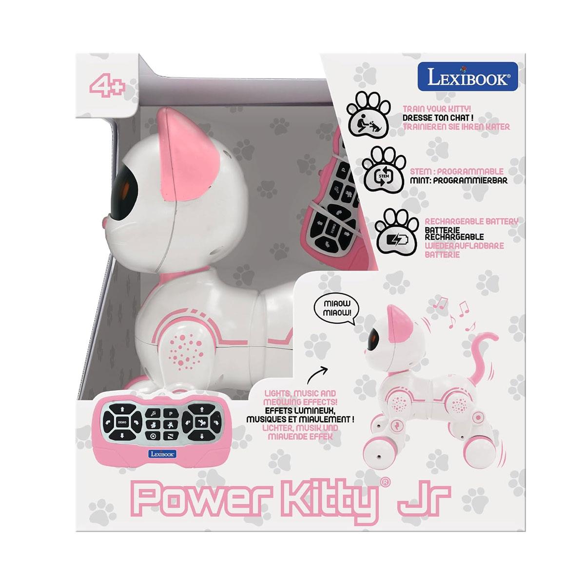 Lexibook Power Kitty Junior Programmable Smart Robot Cat Pink/White