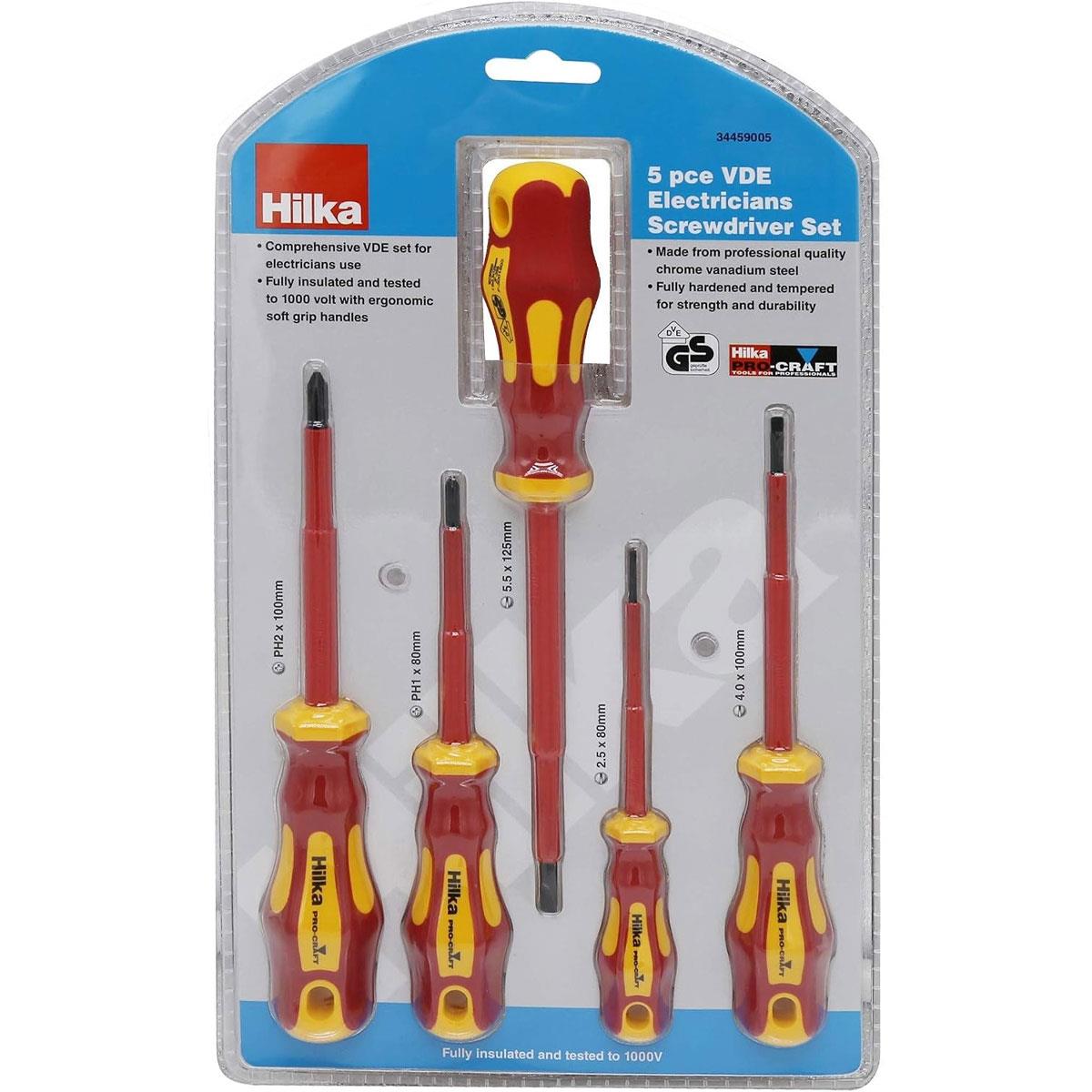 Hilka Tools VDE Electricians Screwdriver Set 5 Piece Secondary image