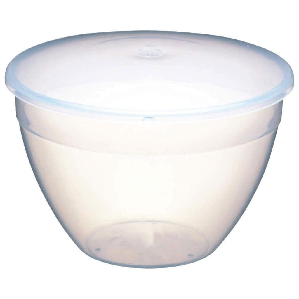 KitchenCraft Plastic Pudding Basin And Lid 1.1 Litres Transparent