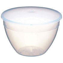KitchenCraft Plastic Pudding Basin And Lid 1.1 Litres Transparent