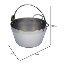 KitchenCraft Home Made Mini Maslin Pan Stainless Steel 4.5 Litre Silver