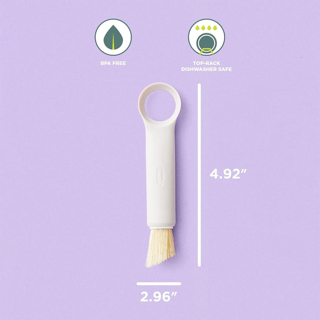 Chef'n 2-In-1 Shroombrush Mushroom Brush And Corer Vegetable Gadget Taupe