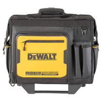 Dewalt Pro 18 Inch Rolling Wheeled Tool Bag Case Storage 27 Pockets Yellow/Black