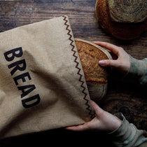 KitchenCraft Natural Elements Jute Bread Bag Drawstring Jute Cotton 34 x 17 x 42 cm Brown
