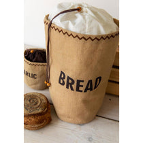 KitchenCraft Natural Elements Jute Bread Bag Drawstring Jute Cotton 34 x 17 x 42 cm Brown