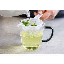KitchenCraft Round Sieve/Tea Strainer 7cm Plastic Nylon-Mesh Extra-Small White
